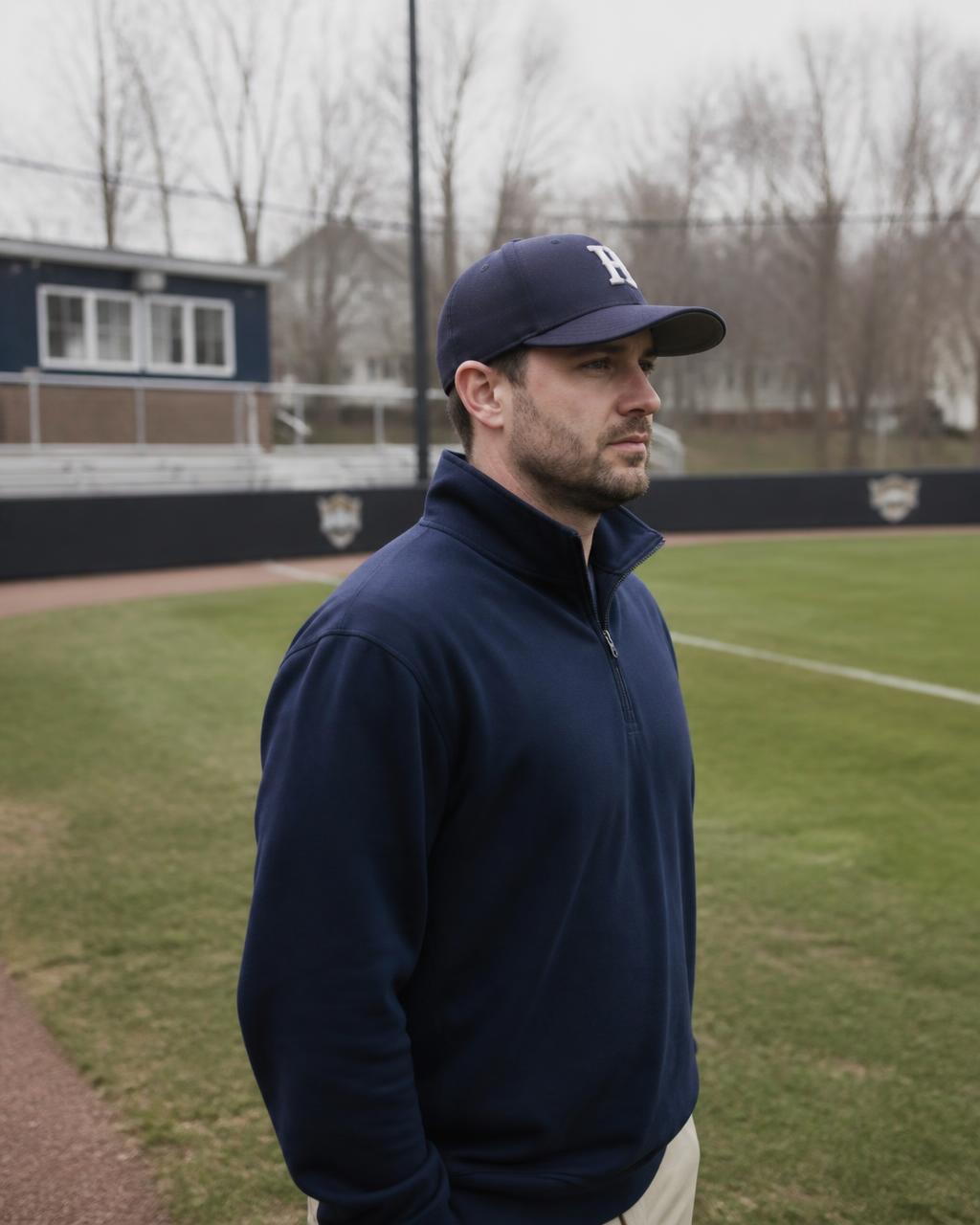Coach Jake Miller on the field in Lansdale, Pennsylvania